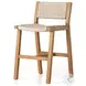 Delano Natural Teak Outdoor Counter Height Stool