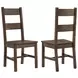 Coleman Rustic Golden Brown Side Chair Set of 2