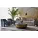 Zelda White And Antique Brass Coffee Table