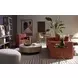 Zelda White And Antique Brass Coffee Table