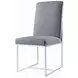 Starlight Grey Matte Velvet Dining Chair Set of 2