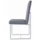 Starlight Grey Matte Velvet Dining Chair Set of 2