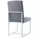 Starlight Grey Matte Velvet Dining Chair Set of 2