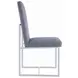 Starlight Grey Matte Velvet Dining Chair Set of 2
