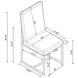 Starlight Grey Matte Velvet Dining Chair Set of 2