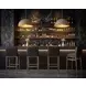 Halden Bravo Black Upholstered Bar Stool