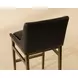 Halden Bravo Black Upholstered Bar Stool