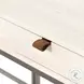 Trey Dove Poplar Filing L-Shaped Credenza Desk System