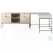 Trey Dove Poplar Filing L-Shaped Credenza Desk System