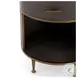 Shagreen Grey Shagreen Round 2 Drawer Nightstand