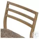 Glenmore Smoked Oak and Taupe Shearling Dining Chair Set of 2