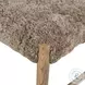 Glenmore Smoked Oak and Taupe Shearling Dining Chair Set of 2