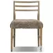 Glenmore Smoked Oak and Taupe Shearling Dining Chair Set of 2