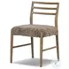 Glenmore Smoked Oak and Taupe Shearling Dining Chair Set of 2