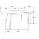 Alfredo Natural Walnut Extendable Dining Table