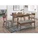 Alfredo Natural Walnut Side Chair Set Of 2