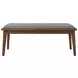 Alfredo Natural Walnut Dining Bench