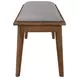 Alfredo Natural Walnut Dining Bench