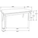 Alfredo Natural Walnut Dining Bench