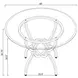 Aviano Gunmetal 48" Round Dining Table