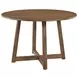 Dinah Walnut Solid Wood Round Dining Table