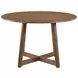 Dinah Walnut Solid Wood Round Dining Table