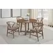 Dinah Brown Danish Y Shaped Back Wishbone Side Chair Set of 2