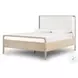 Rosedale Yucca Oak Veneer and Knoll Natural Performance Fabric Queen Upholstered Bed