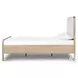 Rosedale Yucca Oak Veneer and Knoll Natural Performance Fabric Queen Upholstered Bed