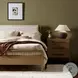 Rosedale Yucca Oak Veneer and Knoll Natural Performance Fabric King Upholstered Bed