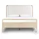 Rosedale Yucca Oak Veneer and Knoll Natural Performance Fabric King Upholstered Bed