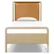 Rosedale Yucca Oak Veneer and Chaps Sand Twin Upholstered Bed