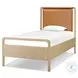 Rosedale Yucca Oak Veneer and Chaps Sand Twin Upholstered Bed