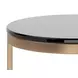 Beckham Smoke Gray And Antique Brass End Table