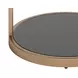 Beckham Smoke Gray And Antique Brass End Table