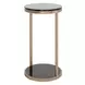 Beckham Smoke Gray And Antique Brass End Table