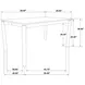 Parkridge Natural Walnut 59" Rectangular Dining Table
