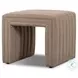 Augustine Crypton Nomad Taupe Performance Fabric Rectangular Ottoman