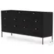 Trey Black Wash Poplar 7 Drawer Dresser