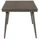 Onslow Dark Brown 59" Rectangular Dining Table