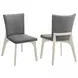 Biloxi Gray Upholstered Side Chair Set Of 2