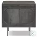 Fletcher Distressed Black 2 Drawer Nightstand