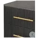 Fletcher Distressed Black 2 Drawer Nightstand