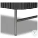 Fletcher Distressed Black 2 Drawer Nightstand