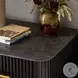Fletcher Distressed Black 2 Drawer Nightstand