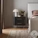 Fletcher Distressed Black 2 Drawer Nightstand