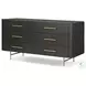 Fletcher Distressed Black Oak 6 Drawer Dresser