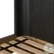 Fletcher Distressed Black Oak Queen Platform Bed