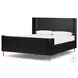 Fletcher Distressed Black Oak Queen Platform Bed