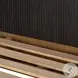 Fletcher Distressed Black Oak King Platform Bed